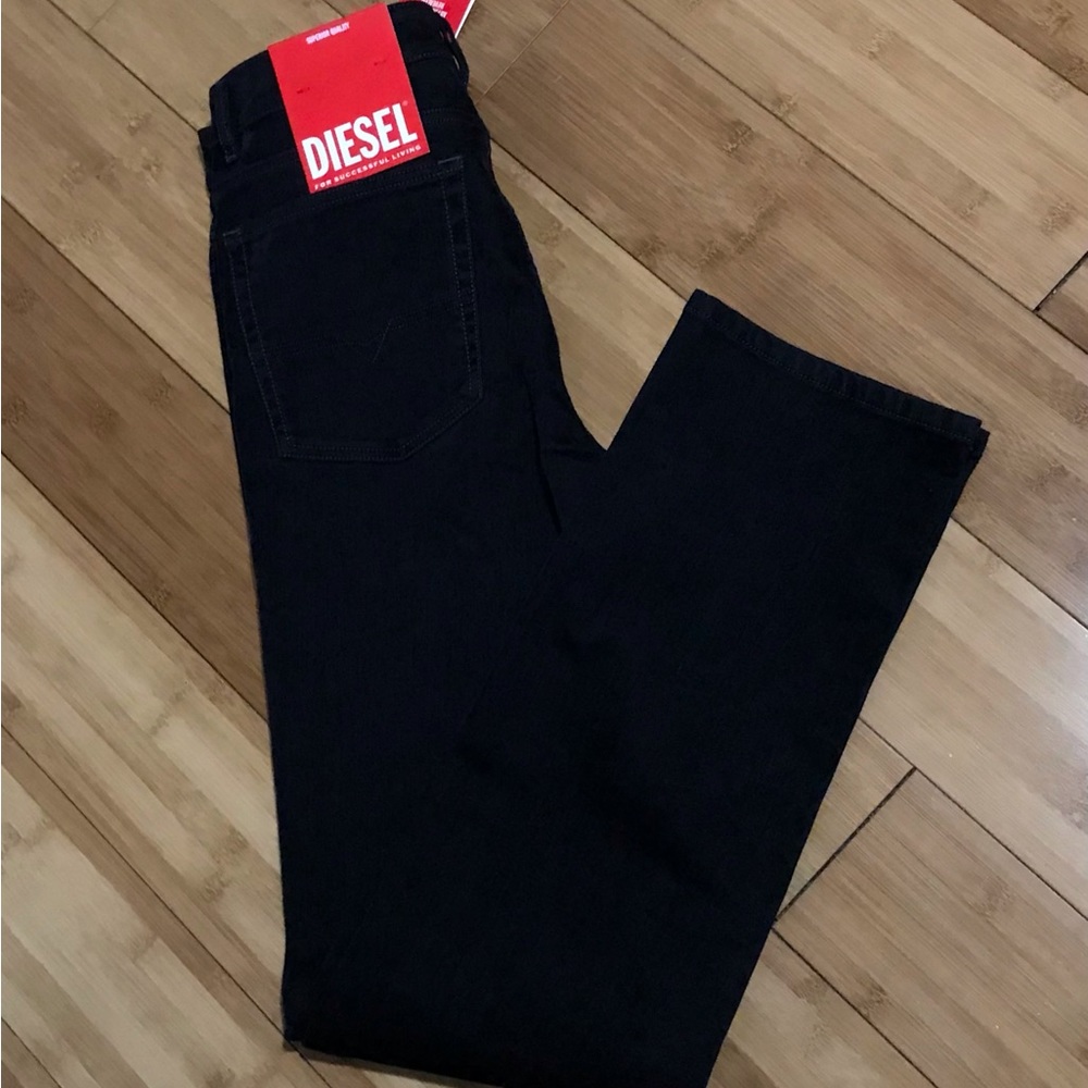 Diesel black velvet jeans
